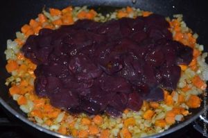 Кекс с овощами и печенью