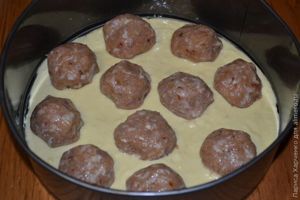 пирог с фрикадельками