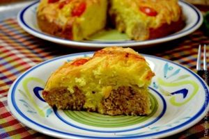 пирог с фрикадельками