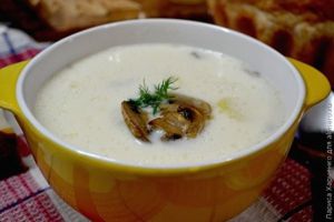 рецепт сырно-грибного супа