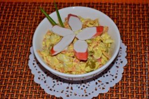 Салат с корейской морковкой