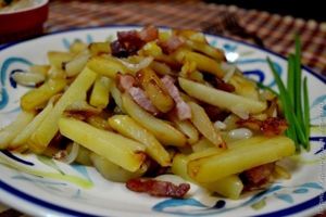 картофель с беконом