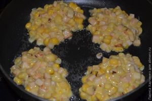 оладьи с кукурузой