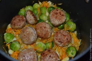 рис с брюссельской капустой