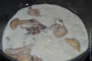 курица в сырном соусе