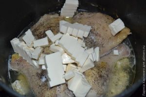 курица в сырном соусе