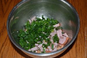 гренки с ветчиной