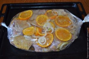 курица с апельсинами