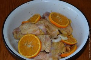 курица с апельсинами