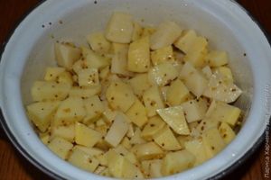 картошка, запеченная с горчицей