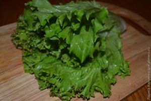 салат с клубникой