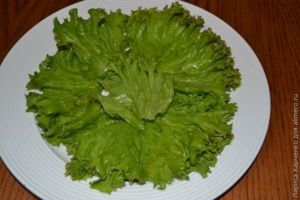 салат с клубникой