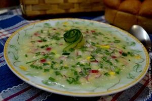окрошка на сыворотке