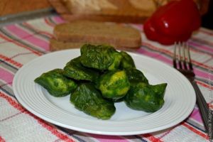 куриное филе в шпинатном кляре