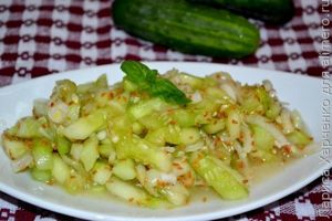 салат из огурцов