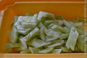 салат из огурцов
