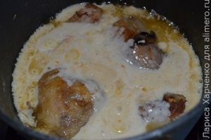 курица в соусе
