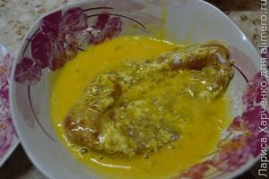 куриное филе в миндальных хлопьях