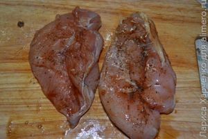куриное филе в миндальных хлопьях