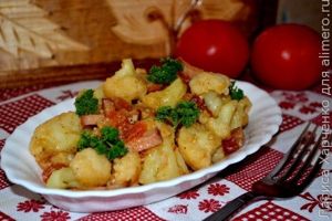 теплый салат