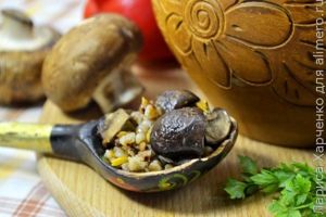 гречка с грибами