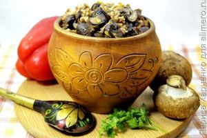 гречка с грибами