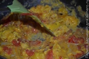 омлет с овощами