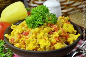 омлет с овощами