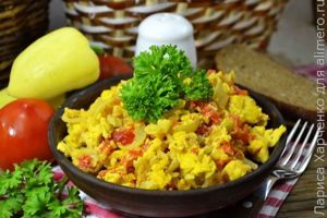 омлет с овощами