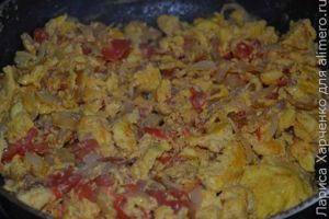 омлет с овощами