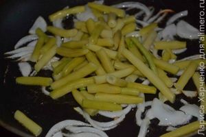 макароны с овощами