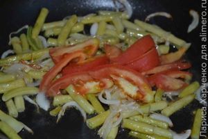макароны с овощами