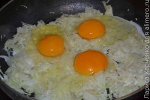 капуста с яйцом