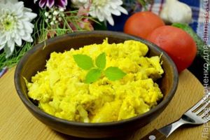 капуста с яйцом