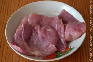 свинина с грушами