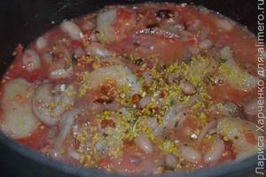 баклажаны с фасолью