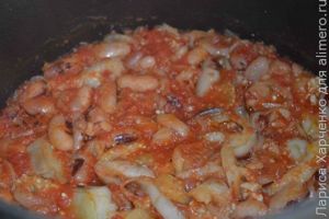 баклажаны с фасолью