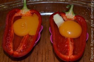яичница в болгарском перце