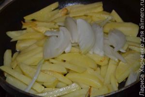 картошка с баклажанами