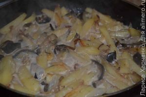 картошка с баклажанами