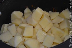 картошка с баклажанами и грибами