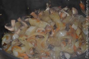 картошка с баклажанами и грибами