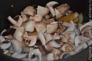 картошка с баклажанами и грибами