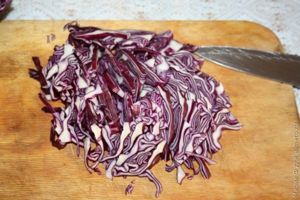 салат из красной капусты
