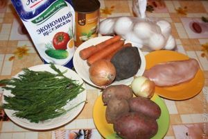 салат с куриной грудкой