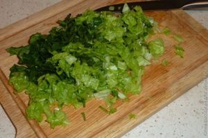 салат из фасоли с рукколой