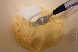 Капустные оладьи с сыром