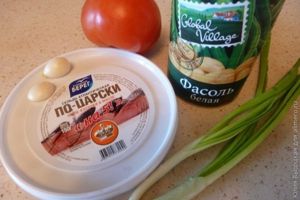 Салат из сельди с фасолью