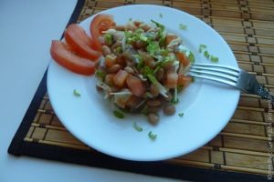Салат из сельди с фасолью