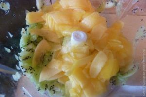 Десерт из тыквы и киви